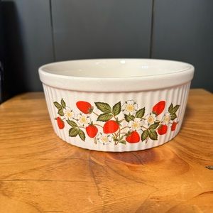 Vintage Sheffield strawberries and cream stoneware